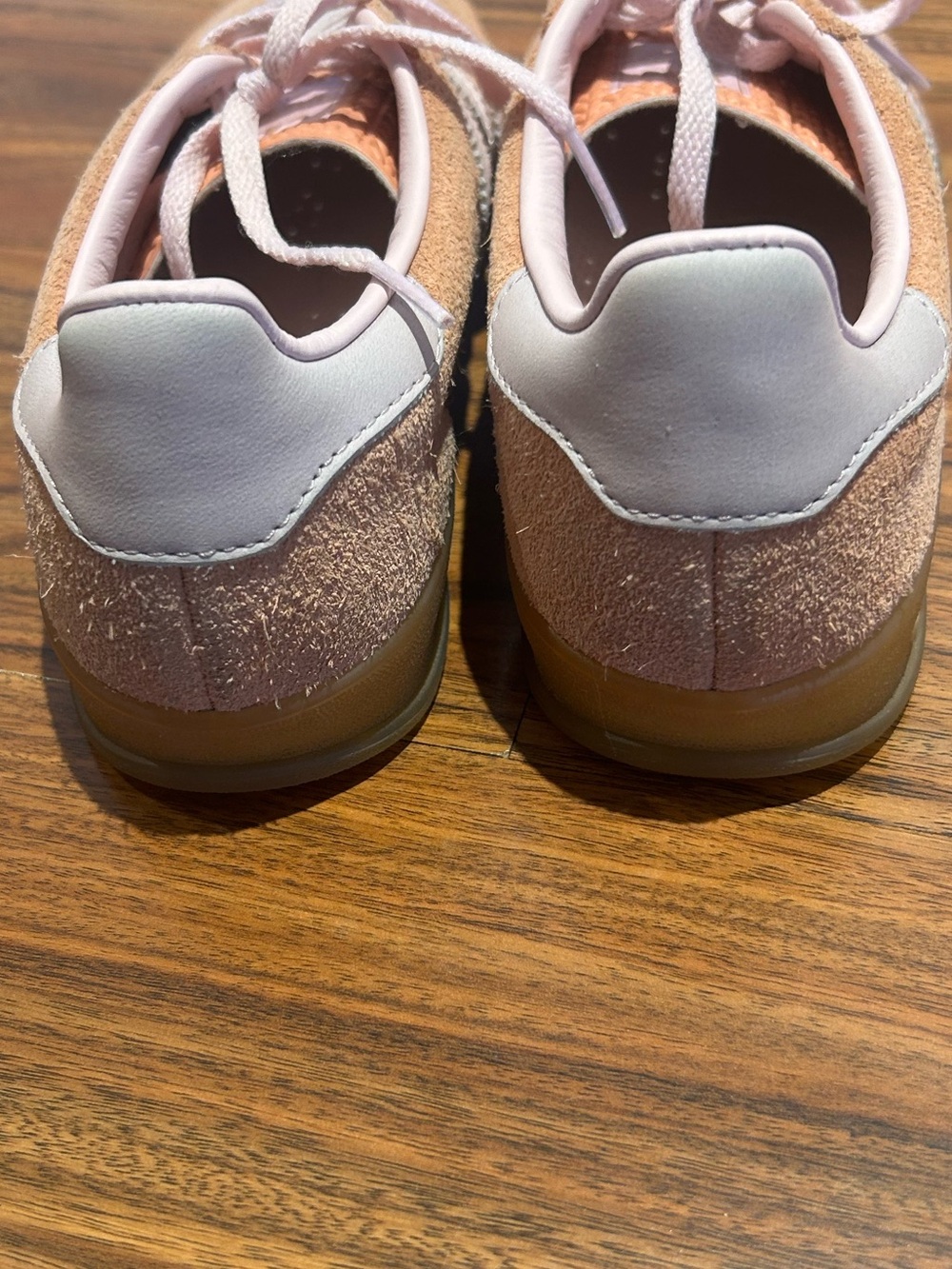 Adidas gazelle indoor peach orange pink sneakers size 6 - Picture 3 of 6